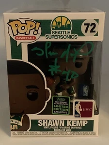 Funko Pop Basketball NBA Seattle #72 ECCC Shawn Kemp Signed Autographed JSA COA - Picture 1 of 6