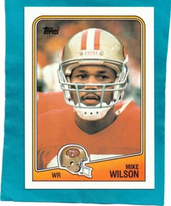 MIKE WILSON # 44 - 1988 Topps Football Card NR/Mt Condition