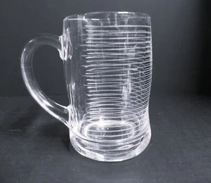 Scarce MIKASA Glass CHEERS Horizontal Cut Lines MUG - Picture 1 of 3
