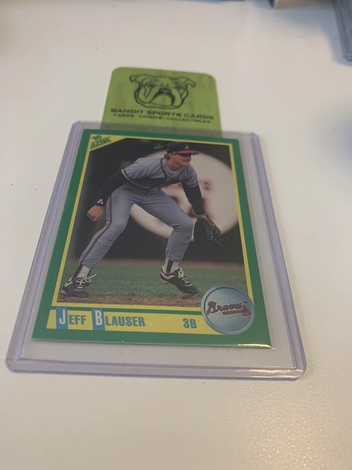 1990 Score #178 Jeff Blauser Atlanta Braves Baseball Card - Image 1 of 1