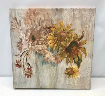 НОВЫЙ настенный рисунок Pottery Barn A Garden от Lauren Herrera 16 x 16 дюймов ~ печать No2 - Изображение 1 из 2