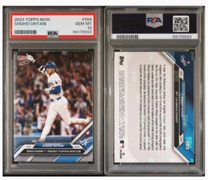 2024 Topps Now - #584 Shohei Ohtani PSA 10er jugador de los Dodgers en club 40/40 - Imagen 1 de 4