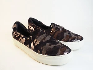 J/Slides Brown Metallic Camoflauge Flats Shoes, Size 7 (US) - Picture 1 of 10