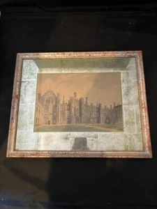 European Print in Mirrored Frame - Picture 1 of 2