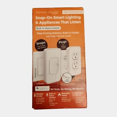 SWITCHMATE STARTER KIT Snap On Smart Lighting & Appliances That Listen Free Ship - Image 1 of 3