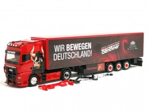 Herpa 318075 MAN TGX GX Gardinenplanensattelzug Genthner/Wir bewegen Deutschland - Picture 1 of 2