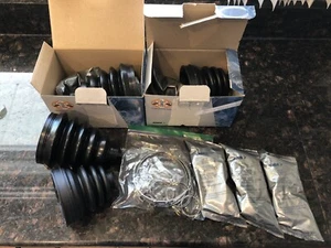 Two Pair Set of 4 Front Inner Outer GKN CV Joint Boot Kits for BMW E83 X3 04-10 - Picture 1 of 4