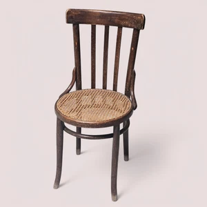 ANTICA SEDIA in STILE Thonet Arx anni '30 Legno di Faggio con Paglia di Vienna - Foto 1 di 9