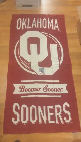 OKLAHOMA SOONERS 30"X60" 100% Cotton BEACH TOWEL NEW WINCRAFT Cover
