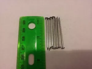 1.5 inch Wire Nails, qty 4, hardware 1.5 in nail, thin - Picture 1 of 1