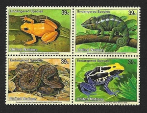 UNITED NATIONS 2006 - Block of 4 ENDANGERED SPECIES 14th Series SG966-9 - MNH - Picture 1 of 1