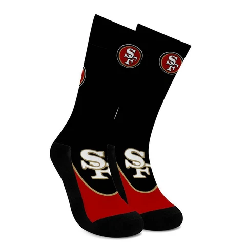 San Francisco 49ers Socks One Pair Football Fans Crew Socks Comfortable to wear Cover