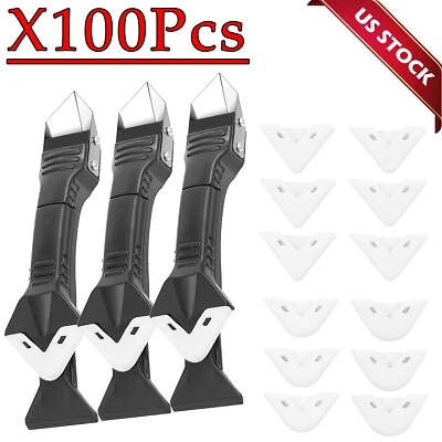 5 in 1 Silicone Sealant Remover Tool Kit Set Scraper Caulking Mould Removal US - Image 1 of 4