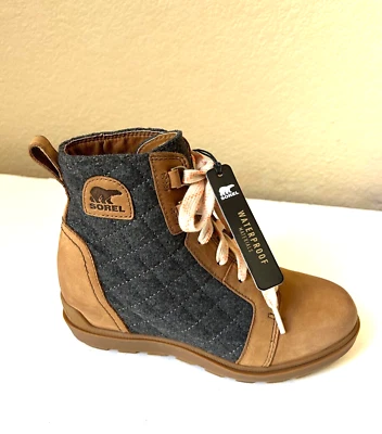 Sorel Evie II NW Lace Boots Women 8.5 EU 39.5 Velvet Tan/Gum NL5024-242 $160 NEW - Image 1 of 4