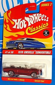 Hot Wheels Classics 2006 Series 2 #1 1970 Chevelle Convertible Red w/ RL5SPs - Picture 1 of 2