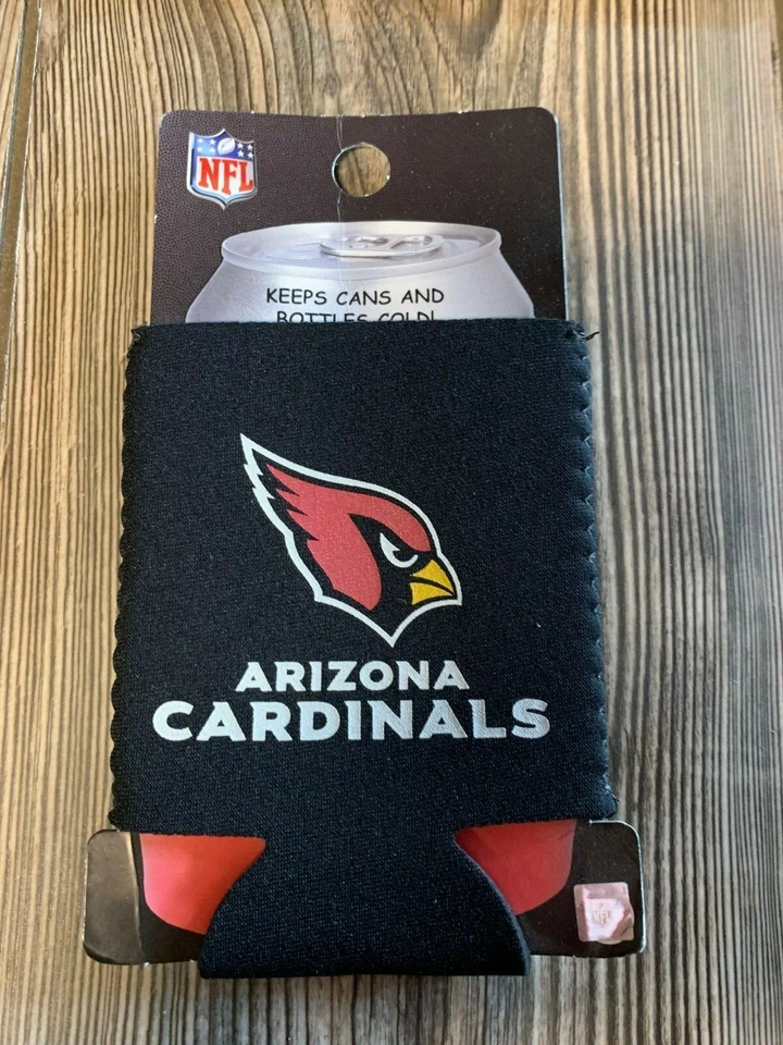 Brand New Arizona Cardinals Premium Black Beer/Soda Can/Bottle Koozie Cooler - Image 1 of 1