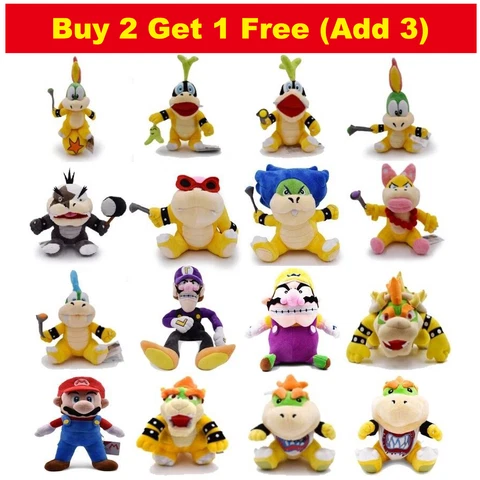 Gifts Super Mario Bros Plush Koopa Yoshi Luigi Larry Soft Stuffed Doll Kids Toy Cover