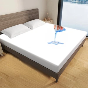 King Size Waterproof Mattress Protector,3D Air Fabric Noiseless Mattress Cove... - Picture 1 of 7