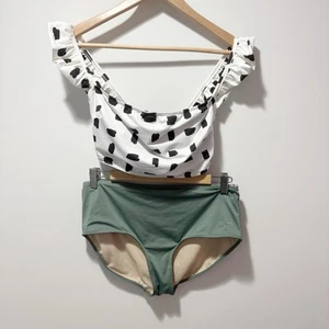Albion Bikini Set Size Medium Matisse Bella Crop Top and Sea Salt Midi Bottoms - Picture 1 of 13
