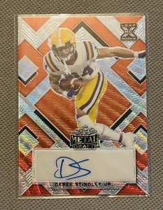 RARE Derek Stingley Jr. 2022 Leaf Metal Draft Auto 2 /5 #BA-DS1 Rookie RC Texans - Bild 1 von 3