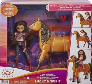 Spirit Untamed Ride Together Lucky Doll and Spirit Horse Figure Ages 3+ Pony Fun - Foto 1 di 7