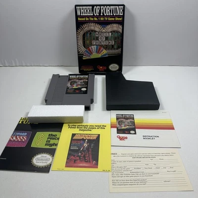Vintage Wheel of Fortune NES Nintendo Game Complete CIB Box Manual Japan GameTek - Image 1 of 4