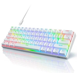 RK ROYAL KLUDGE RK61 Wired 60% Mechanical Gaming Keyboard RGB Backlit Ultra-C... - Picture 1 of 8