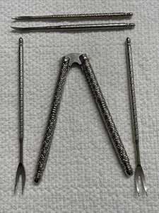 Vintage Schalentiere Walnuss Plektren & Cracker / Krabben Hummer Pflücker Nüsse - Bild 1 von 2