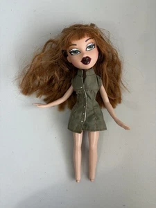 Bratz 2002 Xpress It Meygan Doll Original Dress Orange Hair NO Feet Vintage - Picture 1 of 10