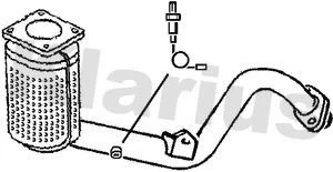 Exhaust Catalytic Converter Fits Citroën Peugeot 307 C4 - Image 1 of 3