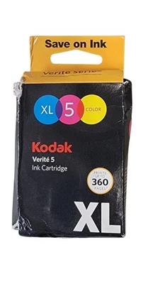NEW Kodak Verite 5 Ink Cartridge 5 Color NO Box Sealed Package New Unopened - Image 1 of 3