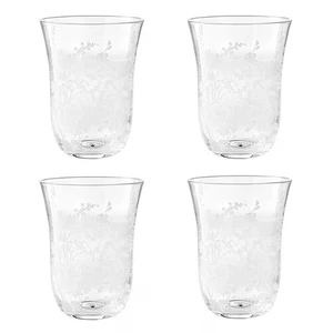 4er Set Pioneer Frau Gänseblümchen Becher Klarglas Floral 18oz Neu - Bild 1 von 12