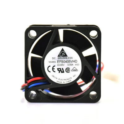 Cooling fan EFB0405VHD for Delta 40*40*20mm Velocity Measurement 3pin 5V 0.50A - Image 1 of 4