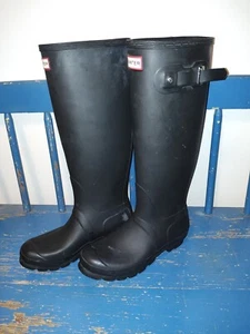 HUNTER WOMEN'S WELLINGTON/ TALL/CLASSIC BLACK - Picture 1 of 9