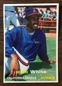 1990 SCD #28 DEVON WHITE Baseball Card Pocket Price Guide Monthly E5020205 - Bild 1 von 5