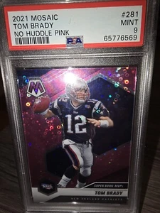2021 Mosaic Tom Brady No Huddle Pink PSA 9 - Picture 1 of 2
