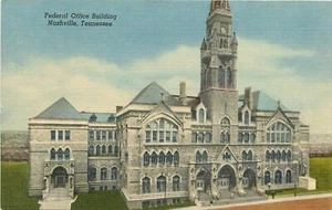 Cartolina Edificio Ufficio Federale Nashville TN Tennessee - Foto 1 di 2