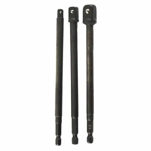 150mm Socket Adapter Adaptor Hex Extension Set Mixed Drive 1/4 3/8 + 1/2 3pc - Picture 1 of 3