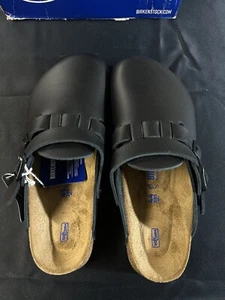 Birkenstock Neu Kay Prof Schwarz Glattleder Weichbettung Normal Gr. 11 - Bild 1 von 4