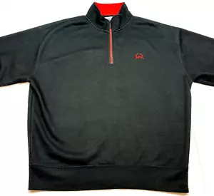 RCA Fodera Cialda 1/4 Zip Uomo Grande Nera Lavoro Esterno Lavoro Escursione Campeggio Passeggiata - Foto 1 di 12