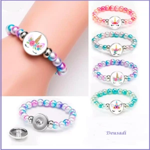 PULSERA CON ADORNO DE UNICORNIO CON CONTAS DE COLORES PARA CHICAS - Imagen 1 de 4