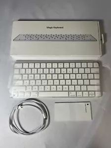 Apple Magic Keyboard A2450 White Wireless Bluetooth Mac Slim Keyboard - Picture 1 of 12