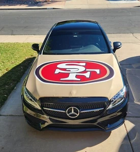 Cubierta de capucha automática dorada de los 49ers de San Francisco | Banderas de capucha | Banderas de la NFL 150x120 cm - Imagen 1 de 4