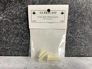 1/48 UltraCast - 48120 Focke-Wulf 190D Exhausts for Tamiya Kit - Ships from USA - Picture 1 of 7