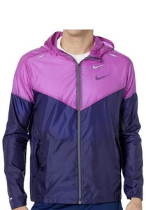 nike windrunner hooded jacket space purple