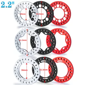4X Alloy 2.2" Wheel Outer Beadlock Ring for 2.2" Wheel Rim 1/10 RC Crawler Car - Picture 1 of 19