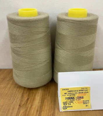 A&E Perma Core Tex 24 Khaki #32017, 2 cones, 6000 yds ea - Image 1 of 2