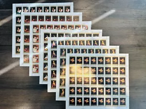 Sello antiguo de Mongolia MNH Hoja completa: pinturas - Imagen 1 de 1