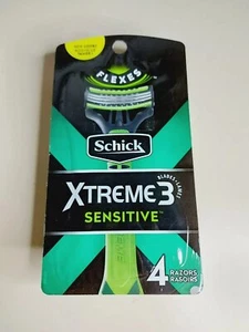 Schick Xtreme3 Sensitive Disposable Razors, Flexes, 4 pack - Picture 1 of 4