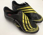 ADIDAS F50 TUNIT Football Boots Black Yellow Mens UK Size 6.5 663443